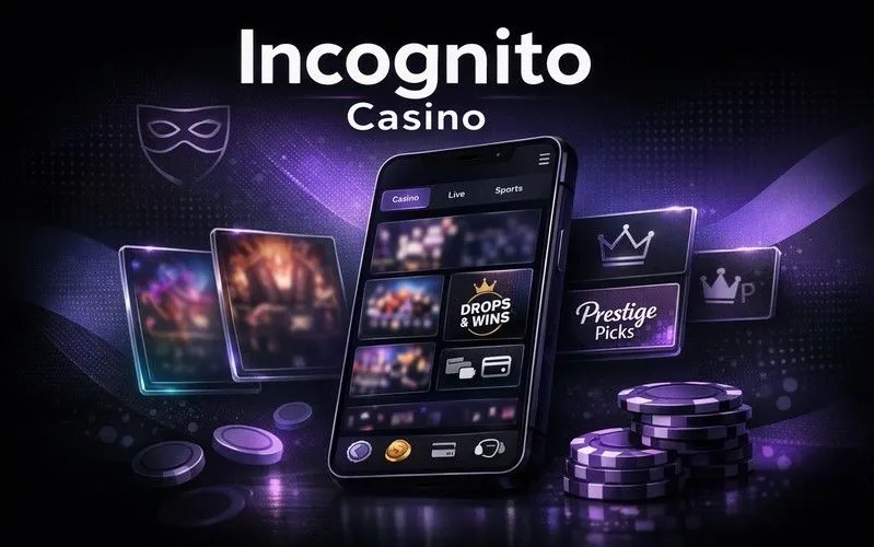 Incognito Casino mobile app hero banner