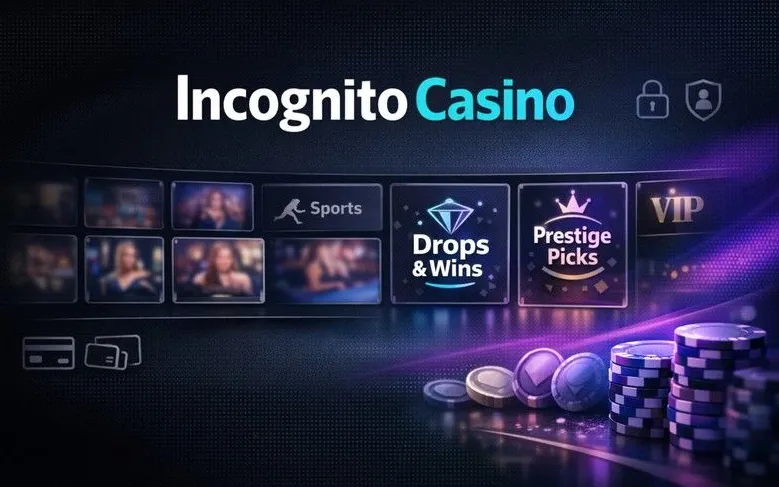 Incognito Casino login page banner